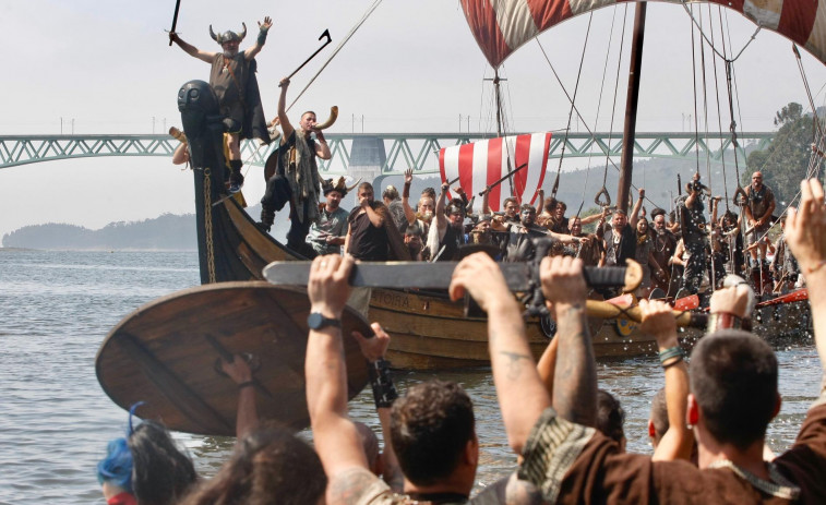 Un barco vikingo de Catoira participará en el rodaje de 