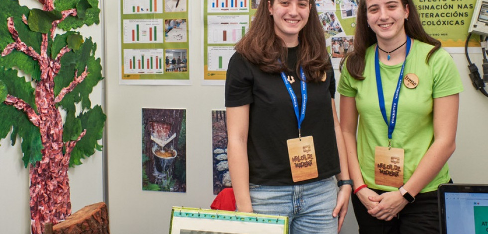 Dos alumnas de Meis logran con un proyecto sobre resina el tercer puesto en los premios Galiciencia
